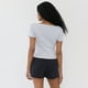 thumbnail image 2 of Polera Mujer Botones Gris Melange Corona, 2 of 5