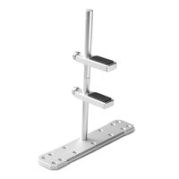 Magideal - Soporte De Tarjeta Gráfica Universal Aleación De Aluminio Ajustable Con Hojas Antideslizantes Soporte De Soporte Vga Anodizado Para Pc , Plata