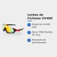 thumbnail image 2 of Lentes de Sol Ciclismo B-090 UV400 Marco TR90 Rojo Lente Amarillo Unisex, 2 of 4
