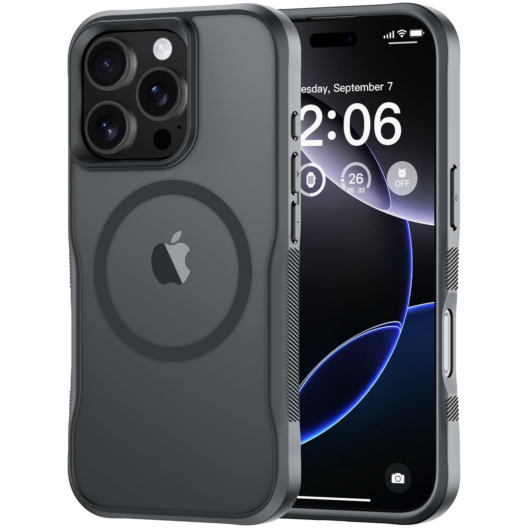 Funda De Teléfono Diverbox Para Iphone 16 Pro Con Magsafe Gray
