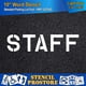 thumbnail image 3 of Plantilla Stencil ProStore 25 cm STAFF de uso ligero, 3 of 4