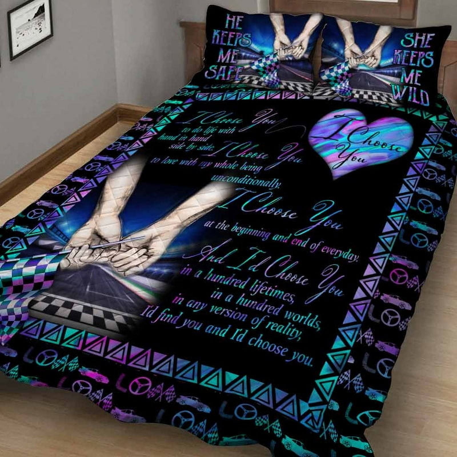 Milsleep - Te Elijo A Ti - Juego De Cama Acolchado Racing