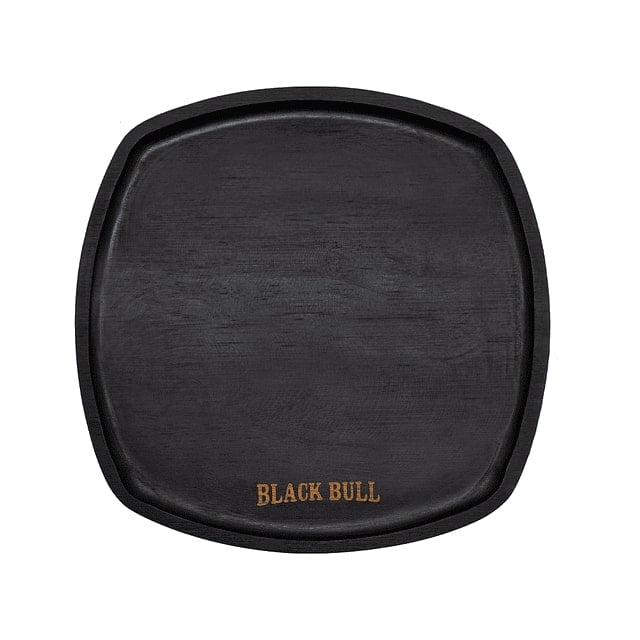 Disparo - Plato Madera Bamboo Black Bull 25x25cm Parrilla Cocina