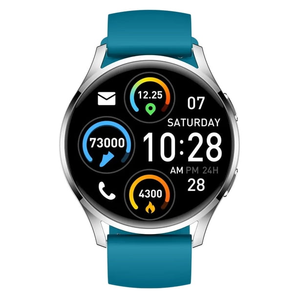 Smartwatch S37 Unisex Pantalla 1.28” Llamadas Bluetooth Salud Completa Deporte IPX8 Batería 5 Días Diseño Elegante y Versátil - Azul