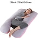 thumbnail image 5 of Almohada para embarazadas, almohada en forma de U desmontable y lavable, cojín grande, almohada de cintura, 5 of 5