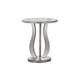 thumbnail image 5 of Mesa auxiliar Accent Monarch Specialties, plata cepillada con espejo, 5 of 5