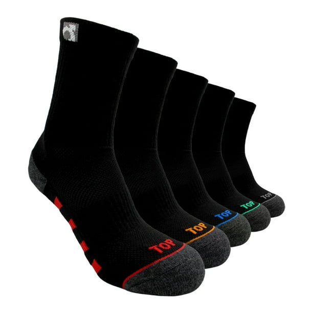 Calcetines Niño Deportivos Largos Negros Pack 5 C2