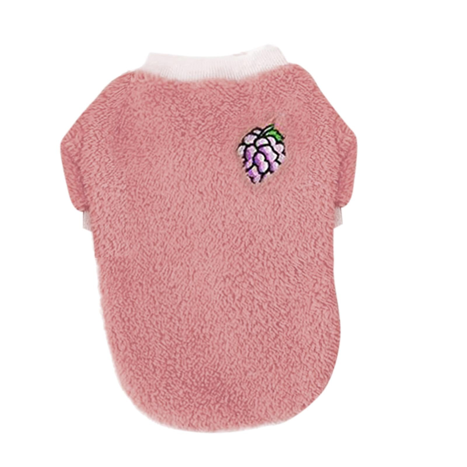 Mono Suave Para Perros Ropa De Invierno Para Perros Abrigo Para Cachorros Pequeños Trajes Para Mascotas Rosa