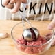thumbnail image 4 of 1pc/2pcs Meatball Clip, Stainless Steel Non-stick Pot Meatball Maker, Meatball Making Tool Clip, Novice Non-stick Stopper Meatball Spoon, Cooking Spoon, Stainless Steel Kitchen Accessories, 4 of 5