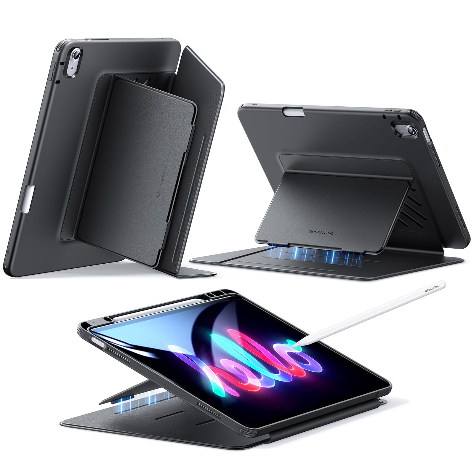 Funda Esr Para Ipad Air M3/m2 De 13 Pulgadas (2025/2024) Con Soporte Para Lápices