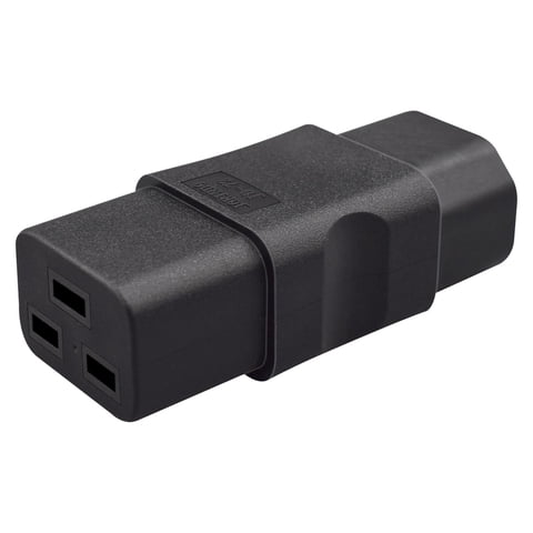 Magideal - Adaptador De Corriente Iec320 C14 A C19 Enchufe De Conversión Convertidor Duradero C14 A C19 Para Enrutadores Pdu Ups Interruptores De