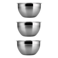 Genérico - Pack X3 Bowl Acero Inoxidable Menaje Ensaladeras Bowl 26Cm