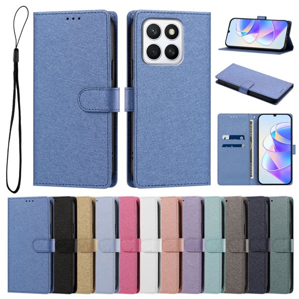 Cartera para Honor X8C con Soporte y Correa, Azul
