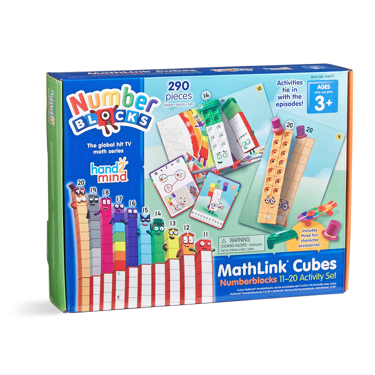 Hand2mind - Cubos Conectores Numberblock 11 20 290 Piezas