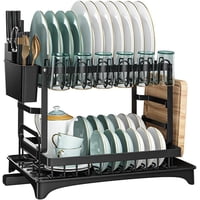 Genérico - Escurridor De Platos 2 Niveles Secaplatos Multifuncional