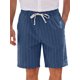 thumbnail image 1 of INSPIRE CHIC Pantalones Cortos de Verano a Rayas Transpirables con Cintura Elástica y Cordón para Hombre S Azul Marino, 1 of 3