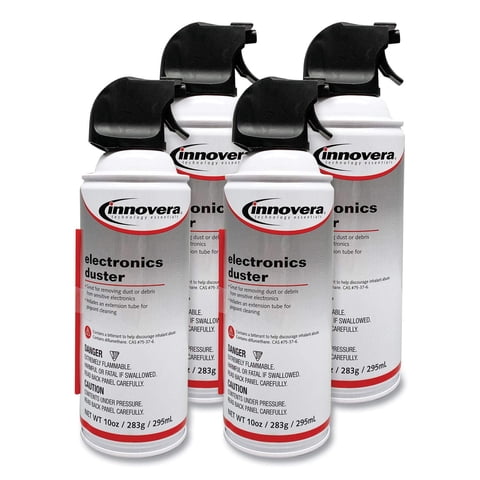 Limpiador De Aire Comprimido Innovera 10014, Lata De 300 Ml, 4 Unidades
