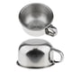 thumbnail image 2 of 2 piezas taza de afeitar de acero inoxidable para hombres tazas tazas de taza de jabón para barba de barbero, 2 of 3