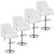 thumbnail image 1 of Juego de 4 taburetes de bar VECELO con altura de mostrador ajustable, color blanco, 1 of 1
