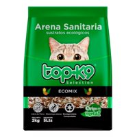 Arena Sanitaria Gato Ecológica Topk9 Ecomix 2Kg