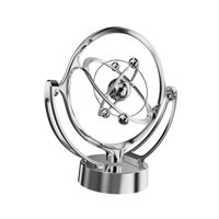 Bothyi - Juguete De Escritorio Con Movimiento Para Decorar La Encimera, Regalo, Centro De Mesa, Color Plateado