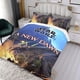 thumbnail image 3 of Un Nuevo Amanecer Conjunto de sábanas temático, trío de piezas, cómodo y amigable con la piel, diseño único, regalo de decoración para el hogar para familiares, amigos y fans, 90 cm * 190 cm, 3 of 6