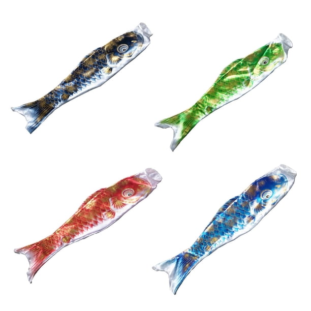 4 Piezas De Banderas Japonesas De Carpa Con Manga De Viento, Bandera De Pescado Para El Hogar, Sushi, Bar, Restaurante, 100cm
