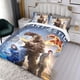 thumbnail image 3 of Los Cuatro Fantásticos Conjunto de sábanas temático, trío de piezas, cómodo y amigable con la piel, diseño único, regalo de decoración para el hogar para familiares, amigos y fans,135cm *200cm, 3 of 6