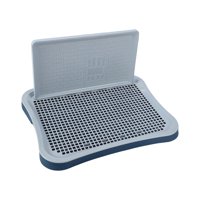 Ioensy - Bandeja De Inodoro Portátil Para Entrenamiento De Mascotas, Bandeja Para Orinal Para Cachorros, Orinal Con Entramado, Orinal, Azul Marino