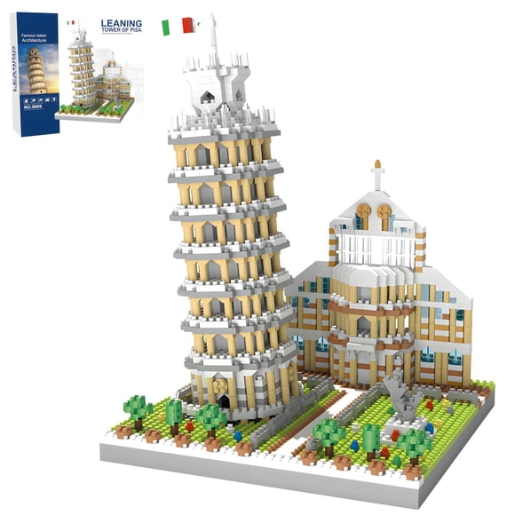 Bloques De Construcción Torre Inclinada De Pisa 2500 Piezas