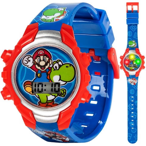 Reloj Digital Para Niños Accutime Super Mario Con Correa De
