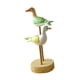 thumbnail image 1 of Figura De Gaviota De Madera, Obra De Arte, Estatua De Gaviota Para El Hogar, Mesa, Interior Y Exterior, Verde Y Amarillo, 1 of 5