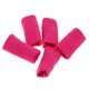 thumbnail image 3 of 5pcs soporte elástico de las mangas del protector del dedo para el baloncesto rosa roja, 3 of 5