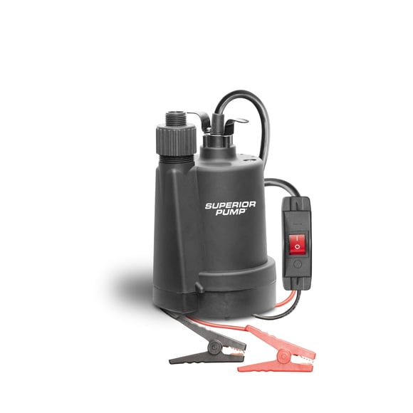 Bomba utilitaria Superior Pump 91012 12 V, cable de 6 m, negra