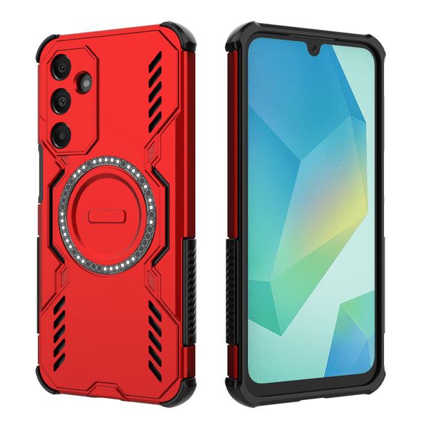 Funda FOXDOCK para Samsung Galaxy A16 , magnética, resistente a golpes, con soporte, unisex, carga inalámbrica
