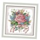 thumbnail image 2 of Kit de punto de cruz de flores Bricolaje estampado para principiantes 27 x 27 cm 14 u., 2 of 5
