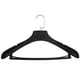 thumbnail image 5 of Perchas DEDU para ropa, de plástico, extra anchas, 15 unidades, color negro, 5 of 9