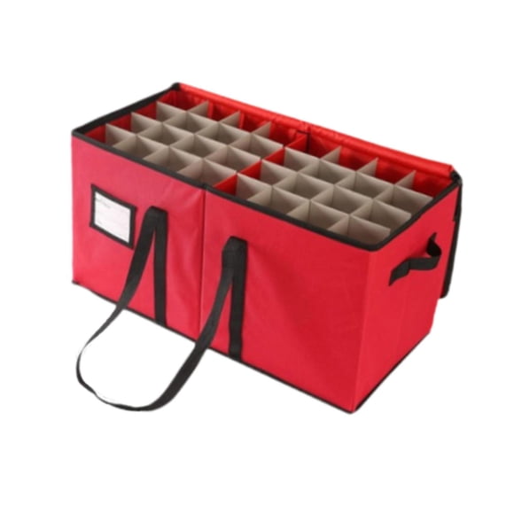 Caja De Almacenamiento De Adornos Navideños Con Capacidad Para 128 Bolas, Bolsa Organizadora De Escritorio
