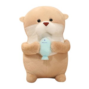 Bothyi - Animal De Peluche De Nutria Realista, Decoración Del Hogar Para Niños Y Niñas, Regalos De Cumpleaños, 21Cm