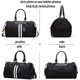 thumbnail image 4 of Bolsa de deporte impermeable para gimnasio, pequeña, para viajes, con compartimento para zapatos, para fin de semana, con bolsillo separado para artículos secos y húmedos, para hombres y mujeres., 4 of 7