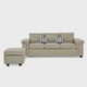 thumbnail image 3 of Sofá 3 cuerpos Sicilia + 1 Pouf Tela Beige, 3 of 8