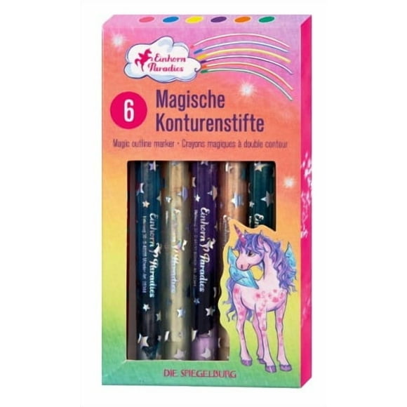 Set de 6 preciosos lapices con contornos magicos para darle un toque especial a tus dibujos