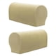 thumbnail image 2 of 1 Par De Fundas Protectoras Para Reposabrazos De Sofá Y Muebles A Cuadros De Franela, Color Beige, 2 of 4