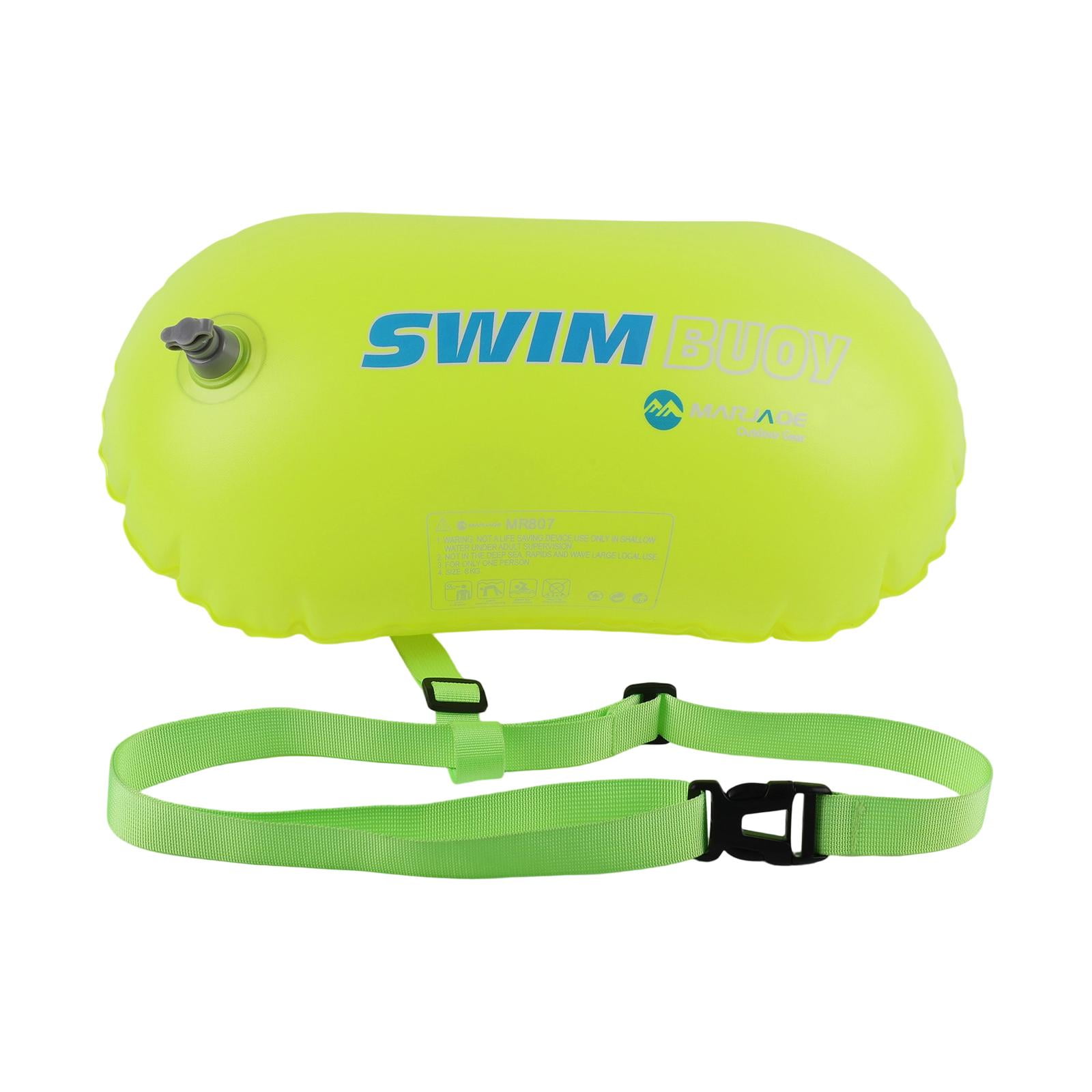 Magideal - Boya De Natación Con Cinturón De Cadera Y Doble Colchón De Aire, Boya De Natación De Remolque Con Burbujas De Aire Para Natación, Kayak, Navegación Y