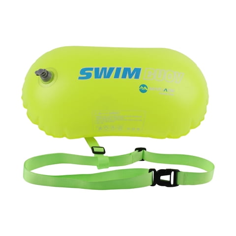 Magideal - Boya De Natación Con Cinturón De Cadera Y Doble Colchón De Aire, Boya De Natación De Remolque Con Burbujas De Aire Para Natación, Kayak, Navegación Y