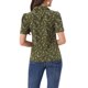 thumbnail image 3 of INSPIRE CHIC Blusas con Cuello en V para Mujeres Elegantes y Casuales con Estampado de Cerezas y Solapa en V, Manga Corta de Verano XS Verde Oliva, 3 of 6