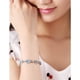 thumbnail image 2 of Pulsera Azul Firefly para mujer, con hermosos cristales y circonitas brillantes, chapada en oro blanco de 18 quilates. Incluye estuche Azul., 2 of 5