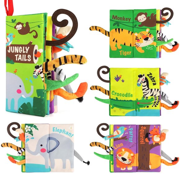 Libro de tela Beiens Tocar y Sentir Crinkle con Tira