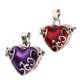 thumbnail image 2 of 2 Piezas Del Esmalte Del Corazón De La Cremación De Recuerdo De La Cremación De La Urna Colgante Colgante Collar, 2 of 4