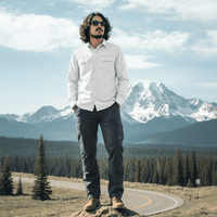 T-World - Camisa Outdoor Trekking Hombre Ripstop Protección Uv+50 Blanco